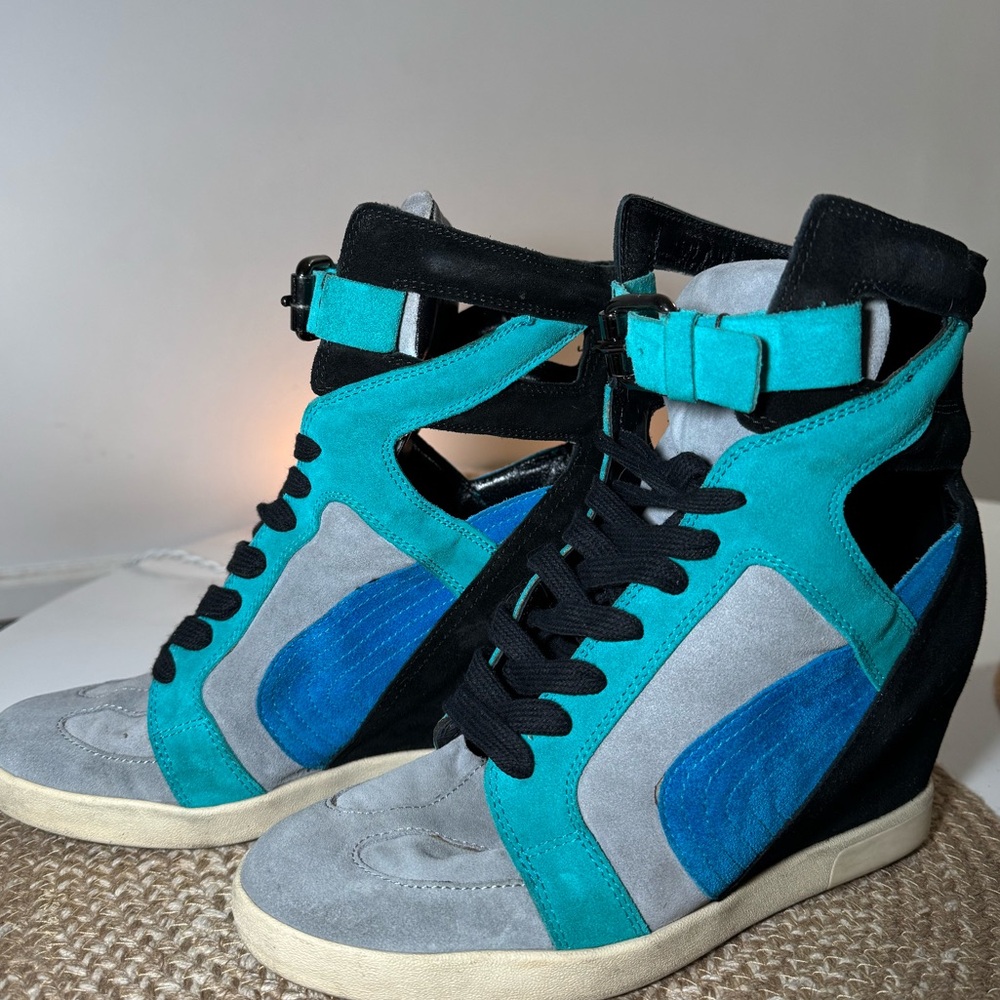 Casadei Platform Wedge Sneakers. Size 8,5. Used